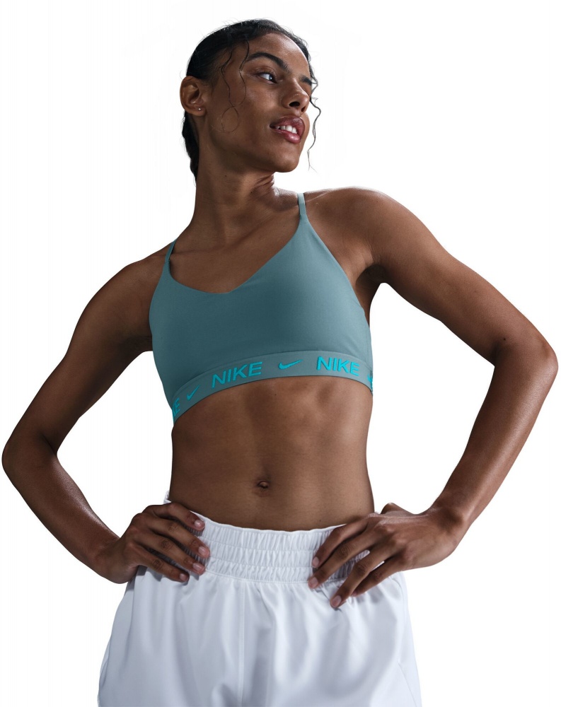 Бра Nike W NK DF INDY LGT SPT BRA FD1062-006 р.XS бирюзовый