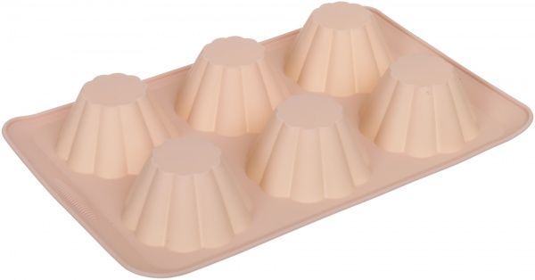 Форма для кексов Волнистая 30х19х4,1 см 6 шт. 51618430 Flamberg Smart Kitchen