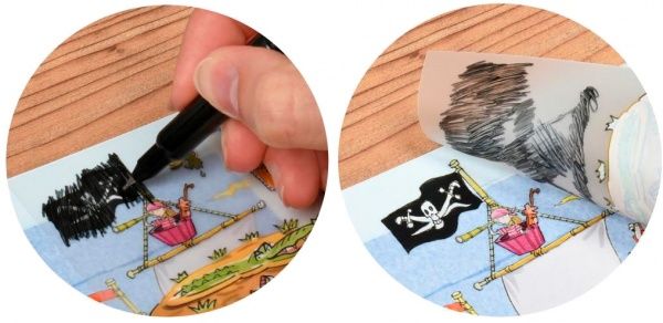 Набір наліпок Scribble Down Острів піратських скарбів, з онлайн-додатком (SD / 20)