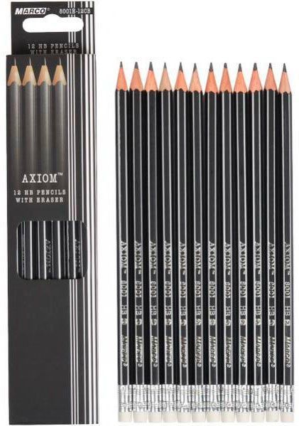 Олівець графітний Axiom 8001Е-12СВ