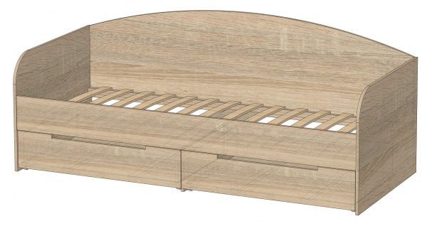 Кровать детская Ліон компанія ПП Л-5 90x200 см дуб сонома 