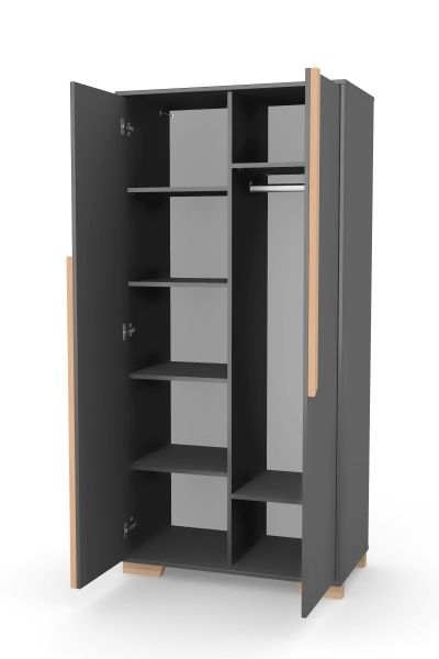 Шкаф Veres Сиэтл 850 темно-серый 38.41.2.16