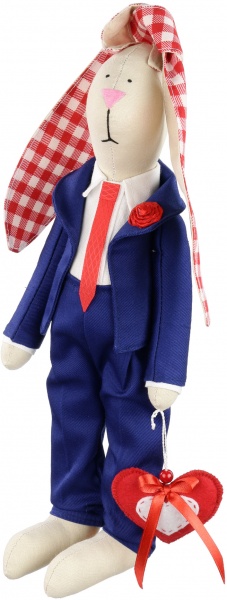 Кукла интерьерная Зайка джентльмен