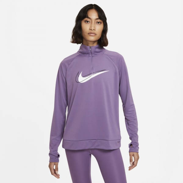 Джемпер Nike W NK DF SWSH RUN HZ MDLYR DD4902-574 р. S фіолетовий