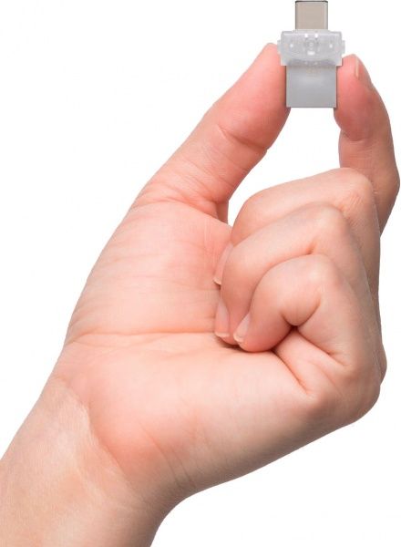 Флеш-пам'ять USB Kingston DataTraveler microDuo 3C 128 ГБ USB 3.1 silver (DTDUO3C/128GB) 