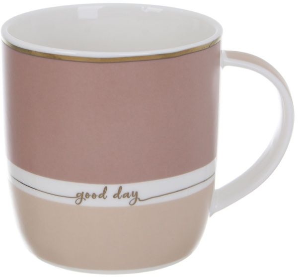 Чашка Good Day Beige360 мл фарфор Fiora