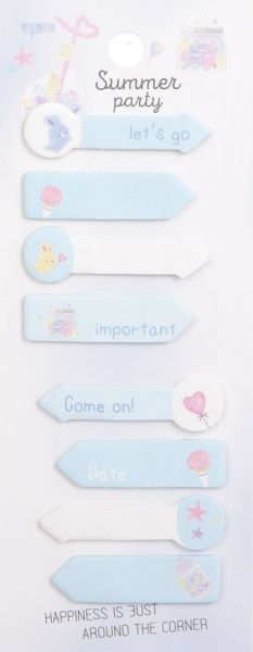 Блок бумаги Летняя вечеринка синий