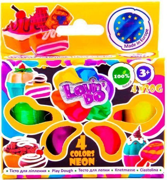 Игровой набор теста для лепки ТМ Lovin'Do Ассорти 4 цвета 41028