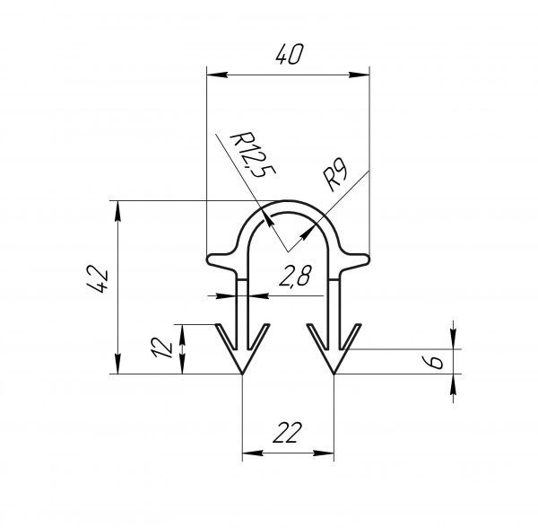 Скоба Water House якірна 100 шт./уп.