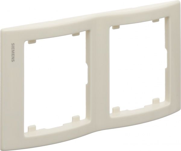 Рамка двомісна Siemens IRIS вертикальна слонова кістка G-S18102-A