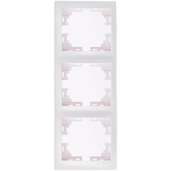 Рамка трехместная Lezard MIRA вертикальная белый 701-0200-153