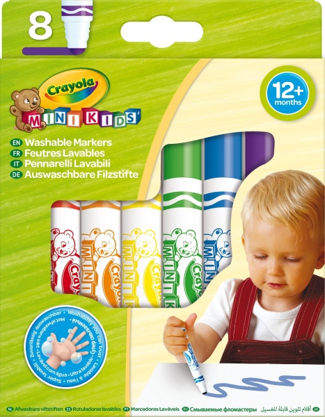 Набор фломастеров Mini Kids (washable) 8 шт. Crayola