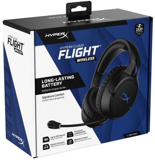 Bluetooth-гарнітура HyperX Cloud Flight PS black (HHSF1-GA-BK/G) 