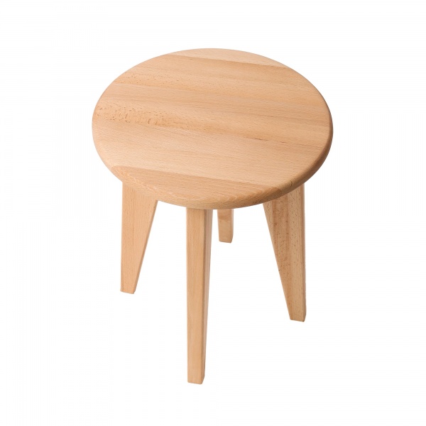 Табурет KROKWOOD Dresden из массива бука (350x350x450 мм) натуральный 
