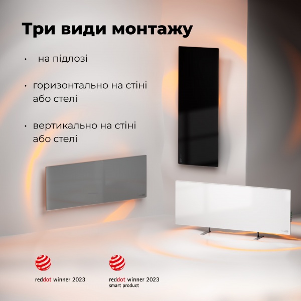 Панель тепловая AENO Premium Eco Smart GH4S LED Black (700 Вт)