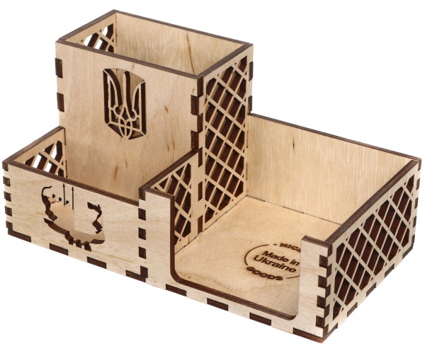 Органайзер настольный основатели Киева 18,8x10,3x9,5 см дерево Nice goods
