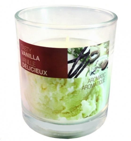 Свеча в стакане 80/72 мм Ваниль 