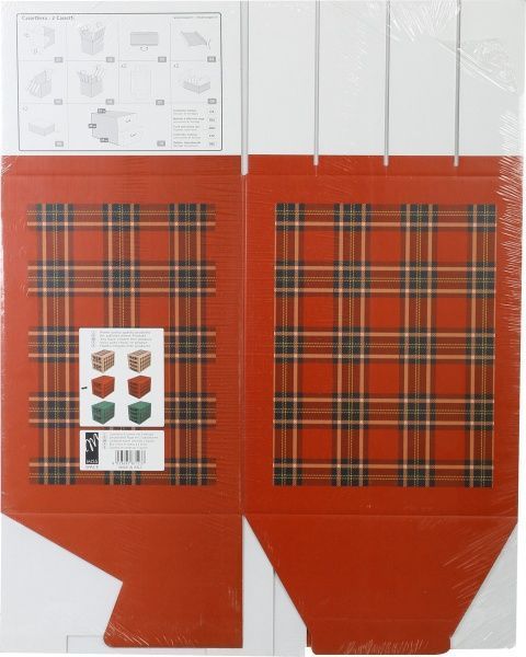 Комод картонний Miss Space Клітинка 2 відділення червоний