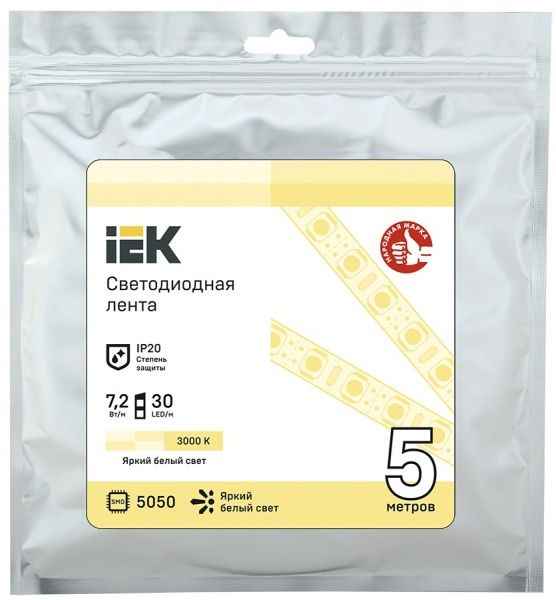 Стрічка світлодіодна 7,2 Вт IP20 12 В денний LSR2-1-030-20-3-05 