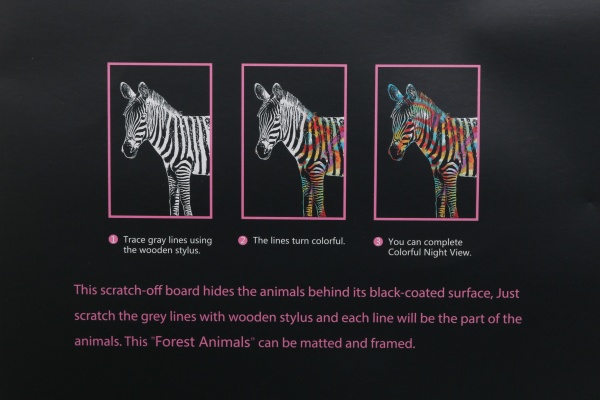 Скретч-картина Сказочный единорог 40,5x28,5 см 