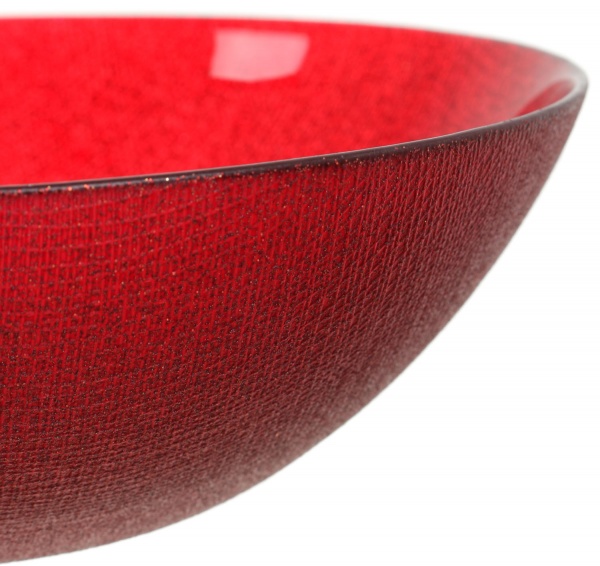 Блюдо Sis 20 см червоне Dekor Cam 