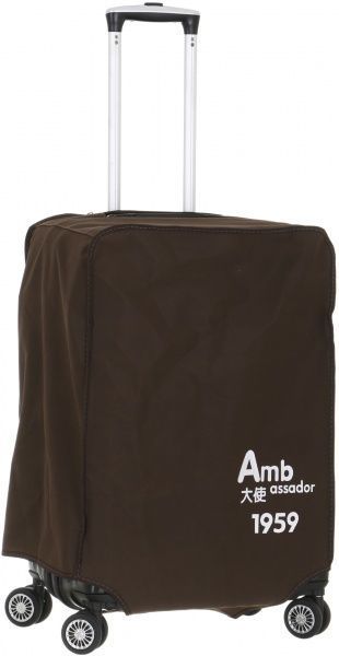 Чемодан Ambassador на 4 колесах L черный A8573 