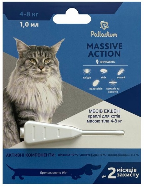 Капли Palladium Palladium Massive Action вес 4-8 кг