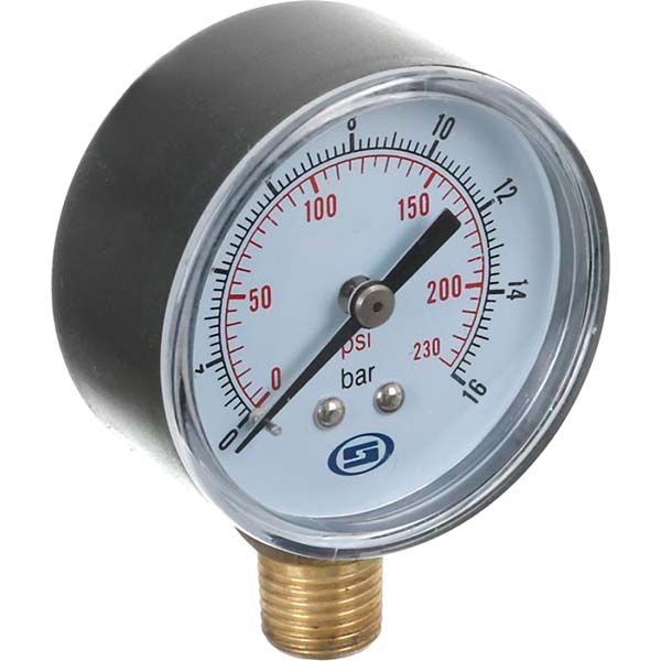 Манометр Gross вертикальний 50 мм, 16.0 Bar