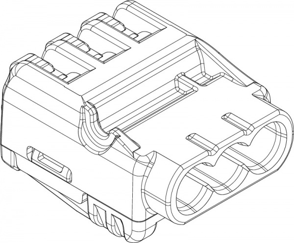 Клемма быстрого монтажа на 3 проводника с рычагами OBO Bettermann 10 шт. белый 2054454 
