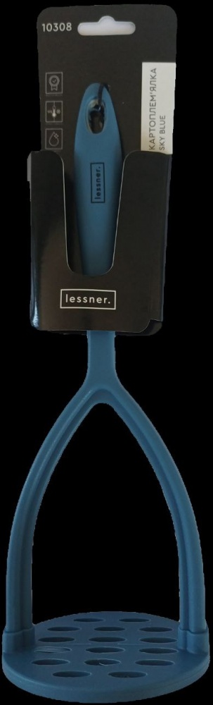 Картофелемялка Lessner Pale Grey 29 см голубая