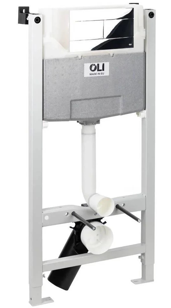 Комплект інсталяції Oliveira 3 в 1, клавіша SLIM хром