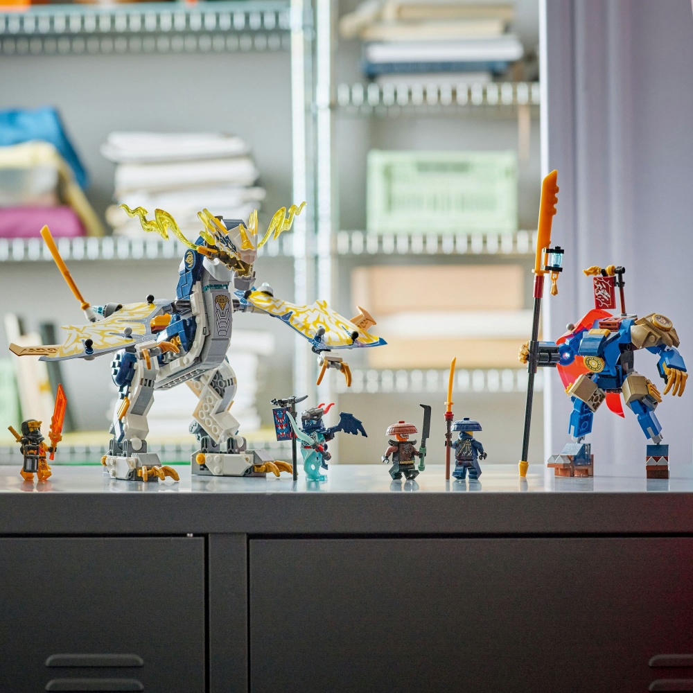 Конструктор LEGO NINJAGO Разбойник: Робот-всадник на драконе 71843