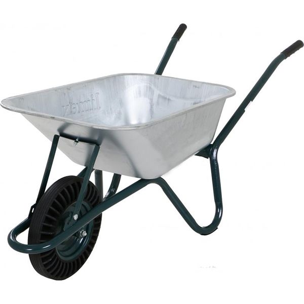 Тачка садовая Limex одноколесная 90/160 кг зеленая 44927