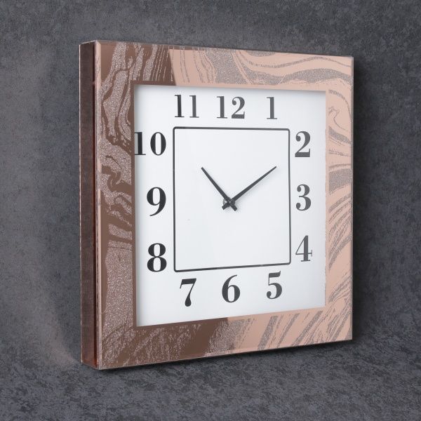 Часы настенные Звездная пыль 40x5x40 см бронзовый