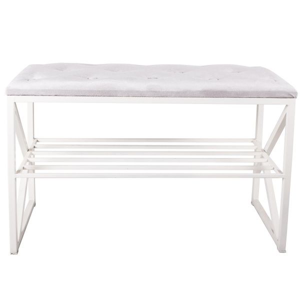 Банкетка Метал Арт Виста молочный 