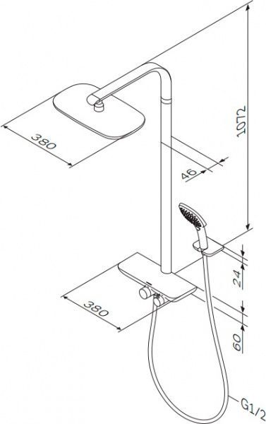 Душевая система AM.PM Sensation F0730000