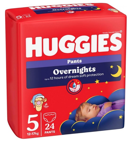 Подгузники-трусики Huggies Overnights Pants 12-17 кг 5 24 шт.