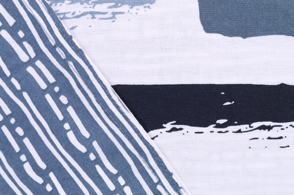 Комплект постельного белья Brest полуторный серый с белым Today (без простыни)