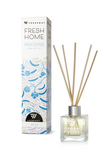 Аромадифузор для дому FRESHWAY Fresh Cotton Бавовна 50 мл 