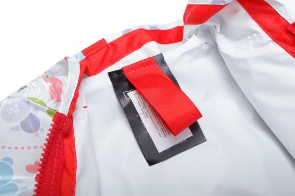 Дождевик Drydope Зверушки р.130 белый с принтом 020-в/д3 