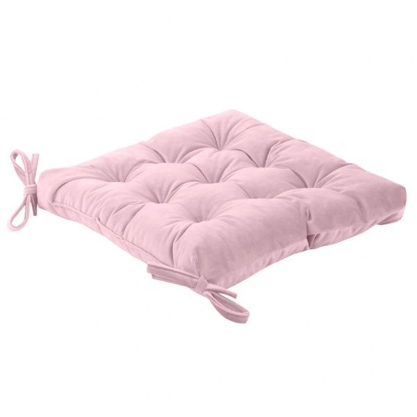 Подушка на стілець Velour 40х40 см пудра Decora textile