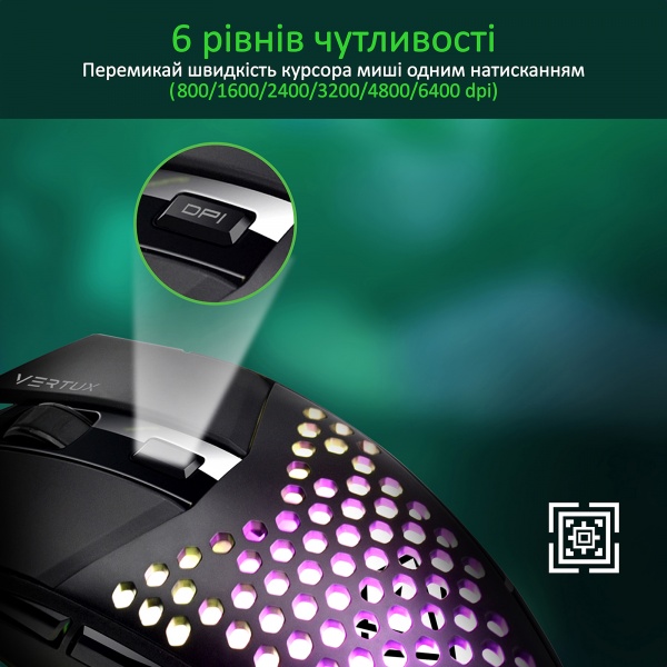 Миша Vertux Katana USB Black 