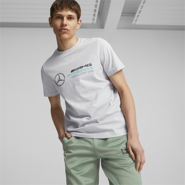 Футболка Puma MAPF1 ESS LOGO TEE 62116502 р.M серый
