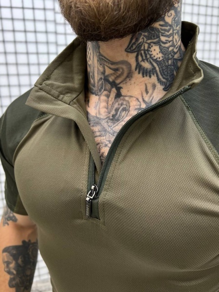 Рубашка LOGOS Убакс тактическая с коротким рукавом р.М хаки