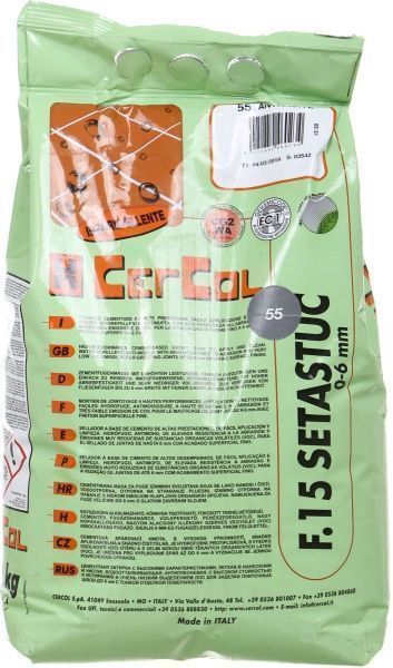 Фуга Cercol F.15 Setastuc 55 5 кг антрацит