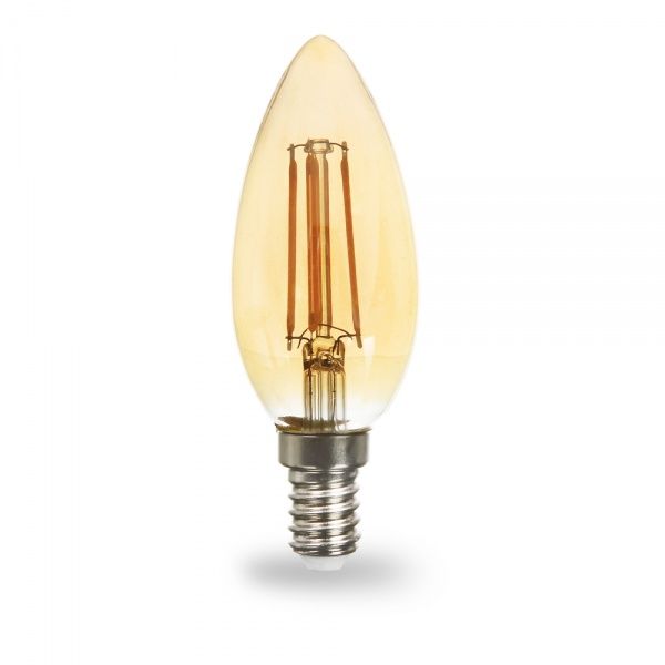 Лампа світлодіодна FIL LB-158 C37 6 Вт E14 2200 К 230 В жовта 
