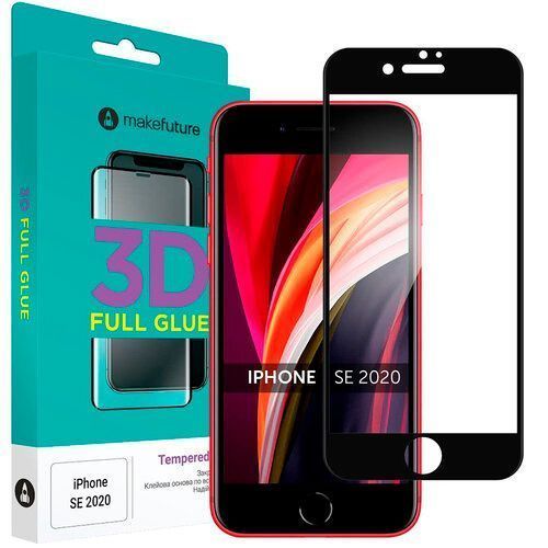 Защитное стекло MakeFuture 3D для Apple iPhone SE 2020 (MGD-AISE20) 