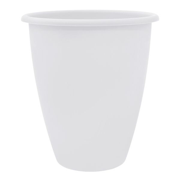Кашпо пластикове Алеана Лукас круглий 1,1л білий (113097) 