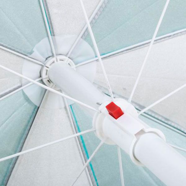 Зонт пляжный Круг бирюзово-белый