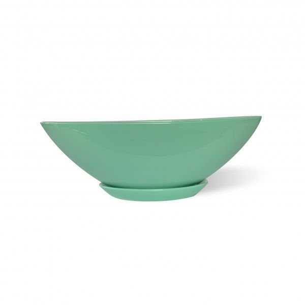 Горщик керамічний Резон Човник овальний 1,5л м'ятний 